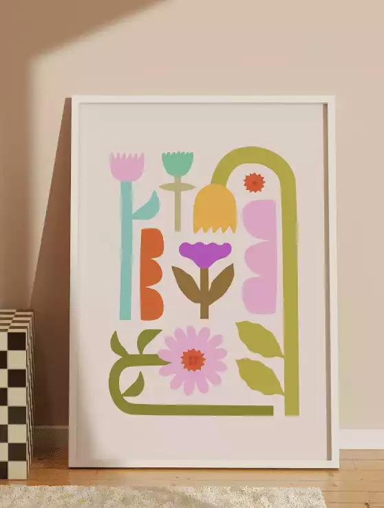 Lazy Sunday Print Flowers